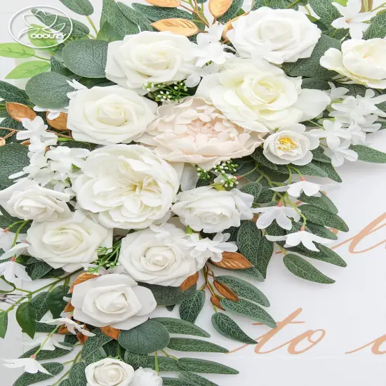 Pack of 2 Wedding Arch Decorations Artificial Hanging Flowers Floral Swag {5}