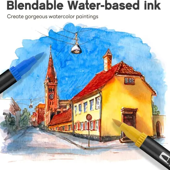 Art Markers Pens Brush Tip {5}