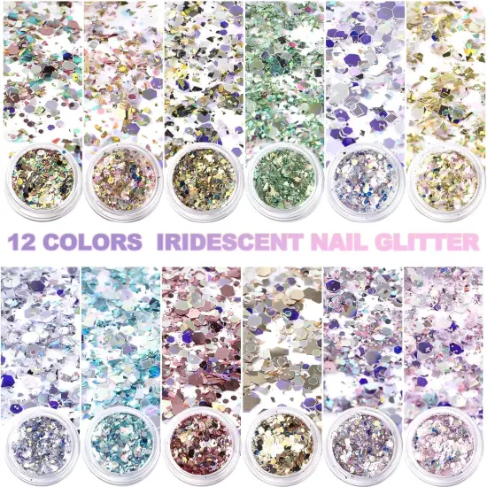 Holographic Chunky Nail Glitter {3}