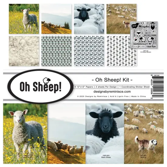Reminisce Collection Kit 12"X12"-Oh Sheep! {1}