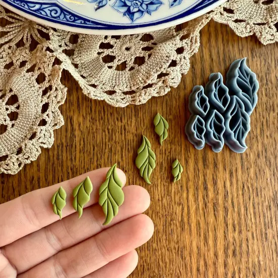 LEAVES CLUSTER PACK | SPRING FLORAL | CLAY CUTTERS {3}