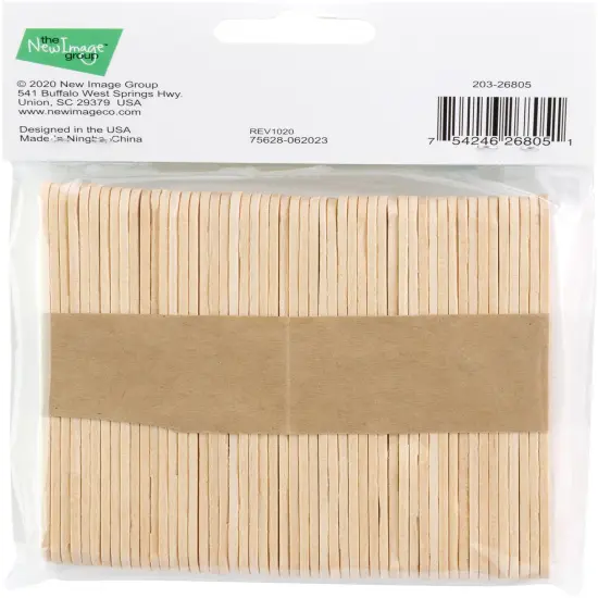 CousinDIY Mini Jumbo Craft Sticks 50/Pkg-Natural 4.5" {4}