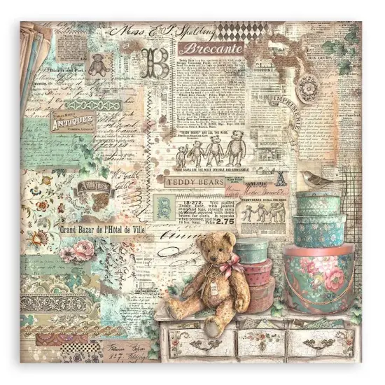 Stamperia Single-Sided Paper Pad 8"X8" 22/Pkg-Brocante Antiques {4}