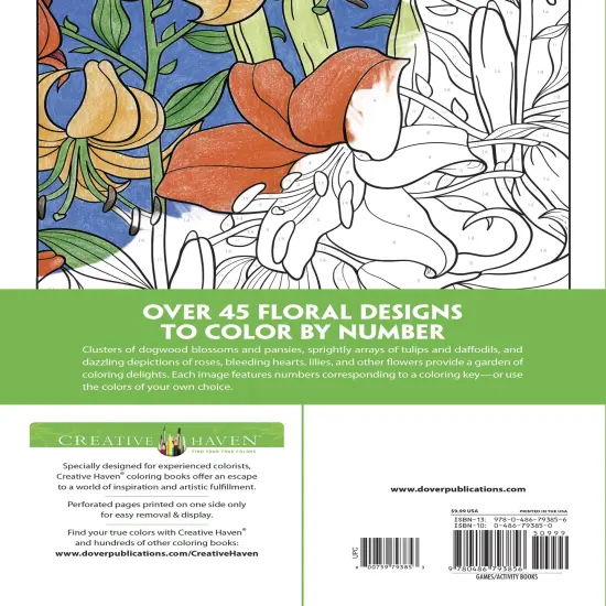 Creative Haven: Floral Design Coloring Book-Softcover {3}