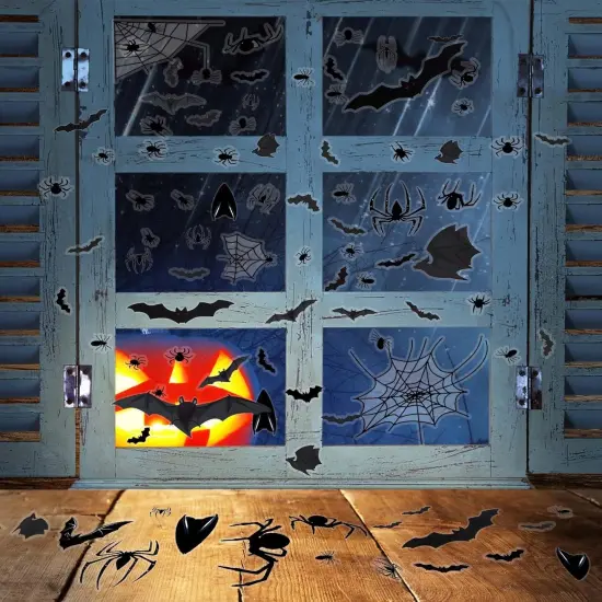 4 Sheets Halloween Window Clings {5}