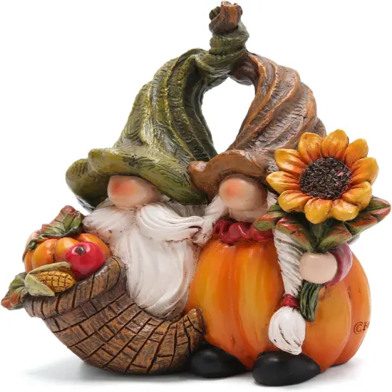 Pumpkin Gnome Figurines-Fall Pumpkin Gnomes {4}
