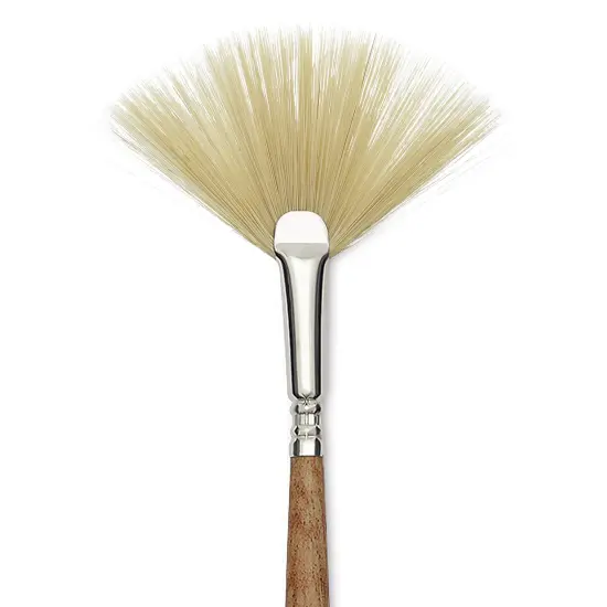 Escoda Futura Synthetic Bristle Brush - Series 5430, Fan, Size 4, Long Handle {1}
