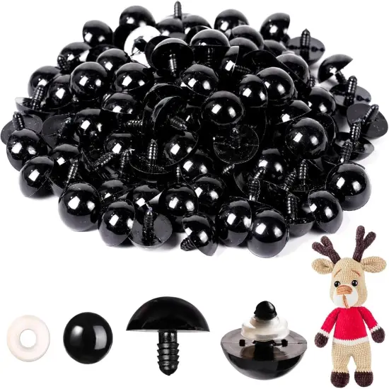 400pcs 24mm Safety Eyes for Amigurumi with Washers {1}