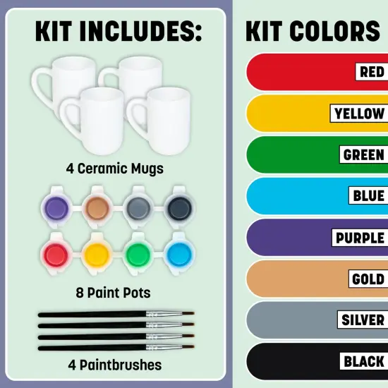 Tulip Painted by Me Mug Painting Kit 4 Pack {5}