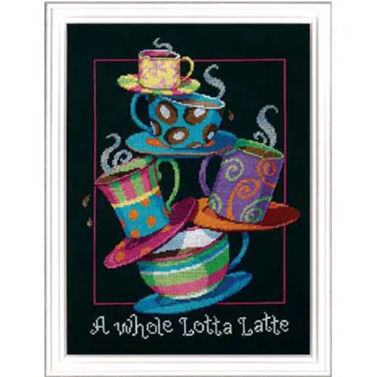 DimensionsA Whole Lotta Latte Counted Cross-Stitch Kit Multi {1}