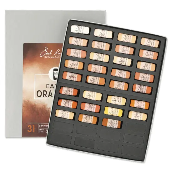 Richeson Soft Handrolled Pastels - Earth Oranges, Set of 33 {1}