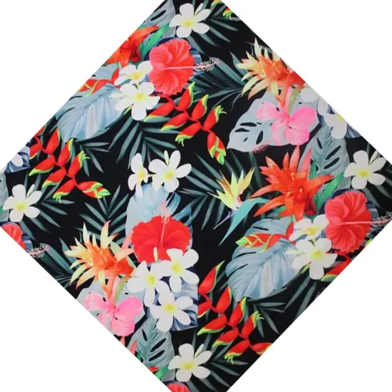 Tropical Mood Printed Spandex Fabric {4}