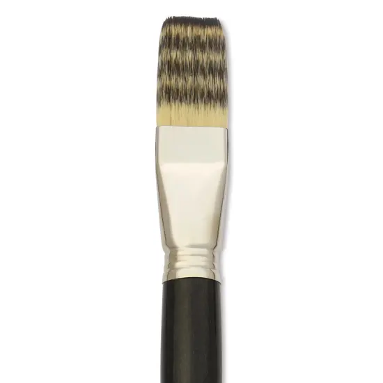 Escoda Vintage Synthetic Brush - Flat, LongHandle, Size 24 {1}