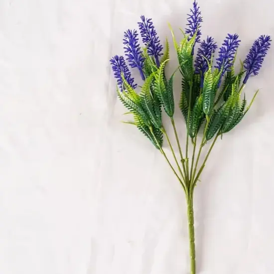 4pcs Lavender Flower Branch for Cheerful Table Decor Purple {1}
