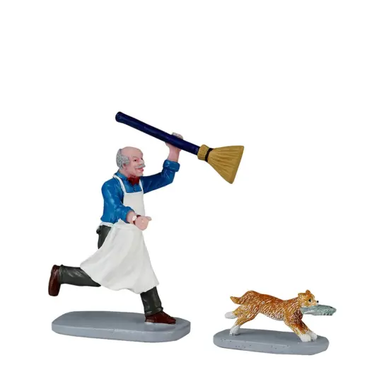 Feline Fish Thief - Lemax {1}