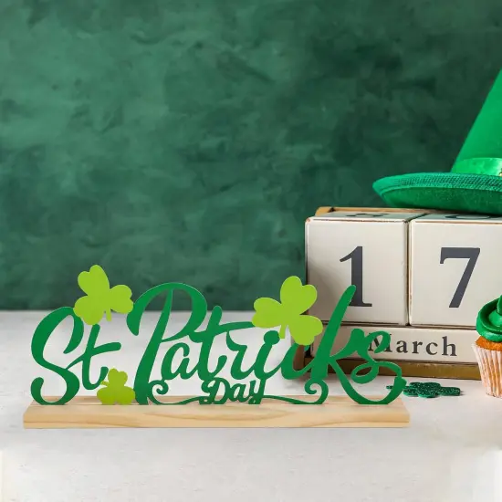 Metal St. Patrick's Day Sign, St Patricks Day Decorations for Home {3}