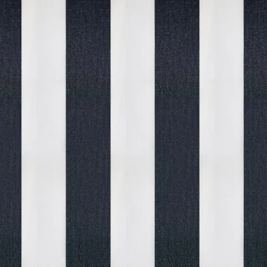 1 Yard Bungalow Stripe Outdoor Fabric 54&Prime; Wide Weather Resistant Acrylic for Upholstery, Drapery & Pillows Navy {1}