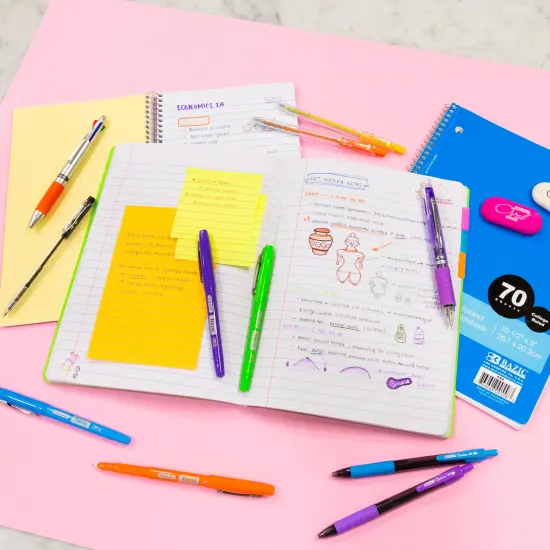 BAZIC Composition Book W/R Poly Cover 70 Ct. {5}