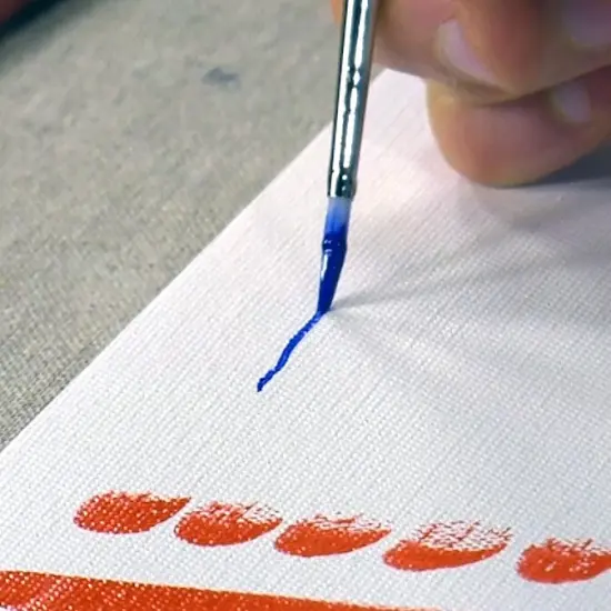 Creative Mark Pro White Soft Filament Acrylic Paint Brushes - FlatSets of 3 - Versatile Synthetic Brushes for Acrylic Painting , Gouache, Oils & Caseins {4}