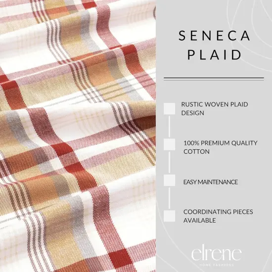Home Fashions Seneca Plaid Harvest Fall, 13"x70" {3}