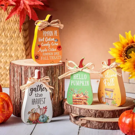 4 Pcs Fall Decorations Tiered Tray {2}