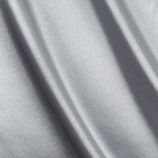 1 Yard Silver Satin Bridal Fabric 60" Wide 100% Polyester for Weddings, Gowns, Costumes & Decor {1}