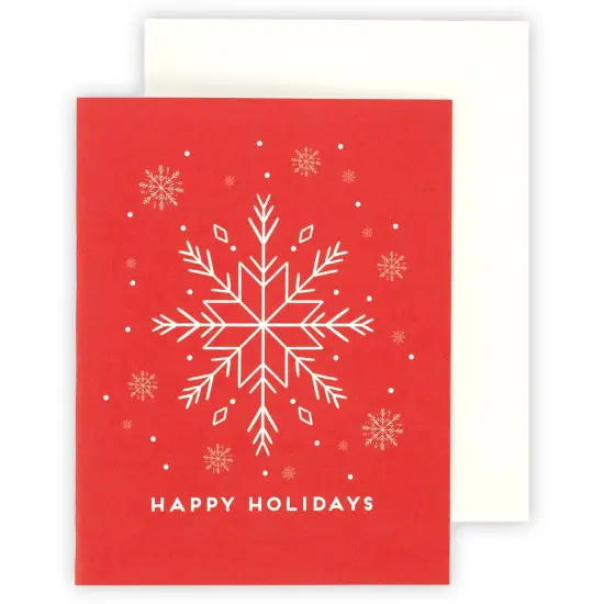 Echo Park Greeting Card 1/Pkg-Happy Holidays Snowflake {1}