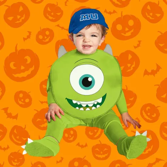 Baby Mike Wazowski Costume from Monsters University with Cap {1}