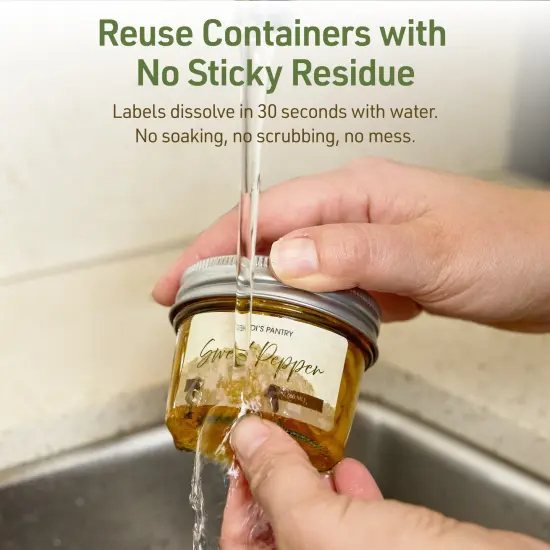 Avery Dissolvable Labels, 1" x 1.5" Rectangle {3}