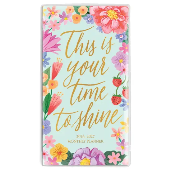 Bonnie Marcus OFFICIAL | 2026-2027 3.5 x 6.5 Inch Two Year Monthly Pocket Planner Calendar | Foil Stamped Cover {1}