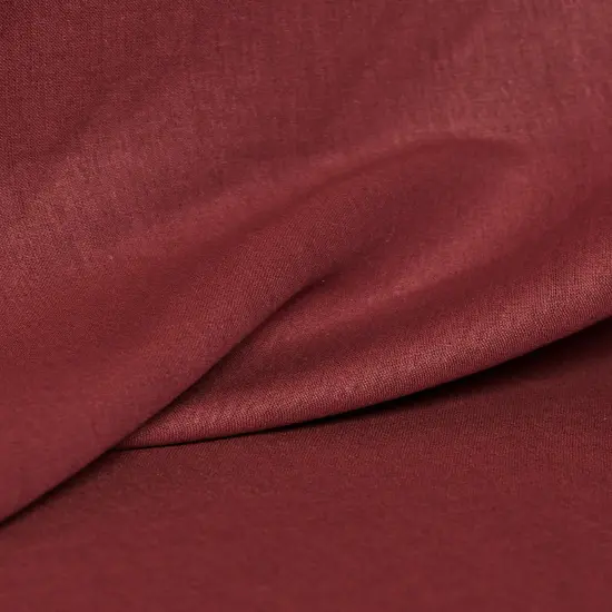 1 Yard Burgundy Linen Silk Blend Fabric Soft Finish Woven Midweight 54" Width {3}