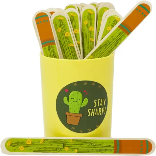36 Pcs Cactus Flip Sticks with Storage Cup, Flip Name Sticks Counting Sticks Student Grouping Cactus Theme Flip Stick, Classroom Teacher School Supplies by 4E's Novelty {1}