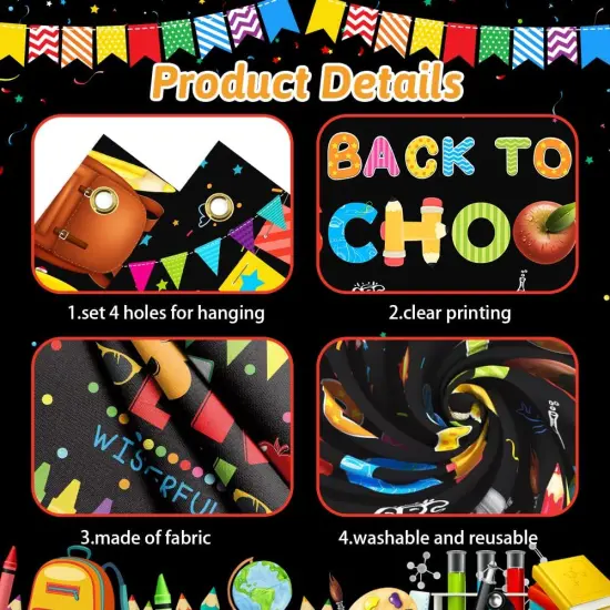 Back to School Backdrop First Day of School {2}