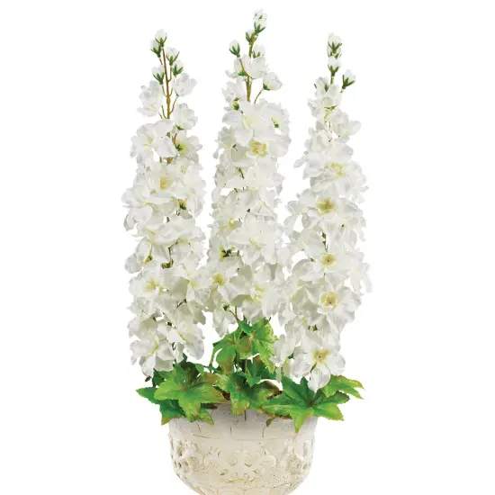 Collections Etc Gorgeous Artificial Delphinium Bushes - Set of 3 {2}