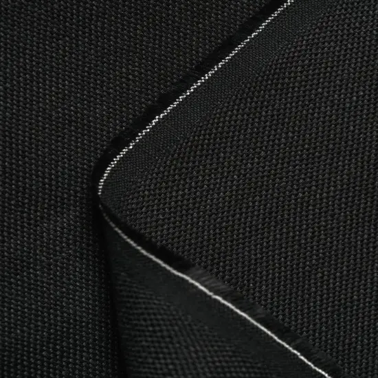 1 Yard Solid Black Midweight Pure Linen Fabric 8 oz Durable 60 Inches Wide {6}