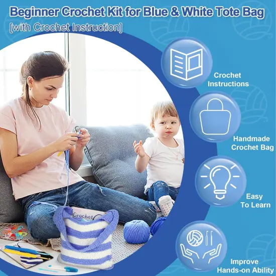 Crochet Shoulder Bag Kit - All In 1 Crochet Bag {2}