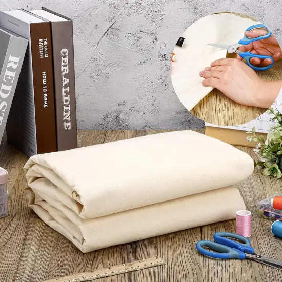 10 Yards Natural Unbleached Muslin Cotton Fabric {3}