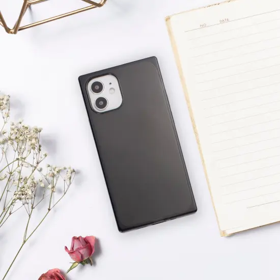 Insten Case for iPhone 12 Mini Case 5.4 Inch, Soft TPU Protective Cases with Reinforced Corners, Shock Absorption, Crystal Clear Black Slim Cover for Women Girls {6}