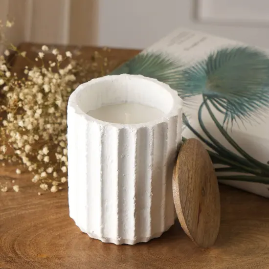 Ecomix Wax Fill Fragrance Jar Candle With Wooden Lid {3}