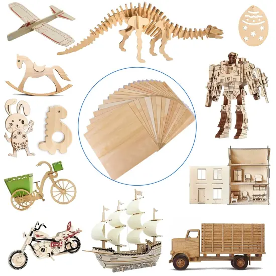 30 Pack Basswood Sheets 12"x12"x1/8" {4}