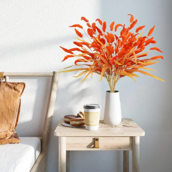 8Pcs Fake Fall Flowers Stems {4}