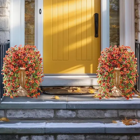 Artificial Flowers for Outdoors Fall Decoration, 2 PCS {2}