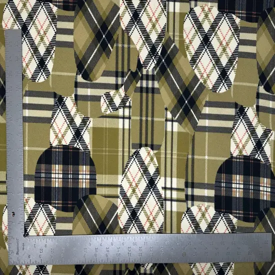 1 Yard Liverpool Knit Geometric Print Fabric Stretch Crepe Textured 58"-60" Width Gray {2}