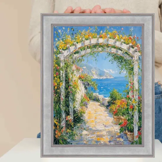 Modern Contemporary Silver Flat Picture Frame 12x24 frame {7}