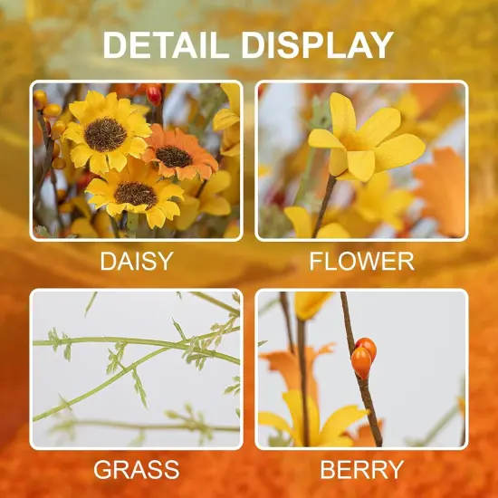 Fall Flower Decorations 12 Pack {5}