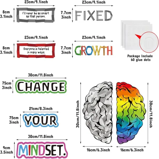 22 Pieces Classroom Bulletin Board Decor (Light Color) {2}