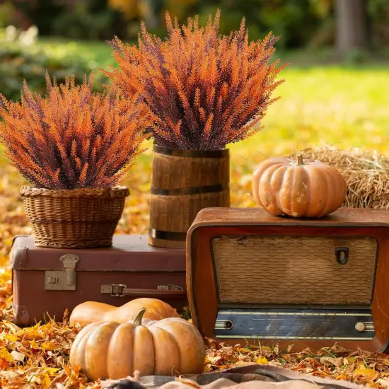 20 Bundles Artificial Fall Lavender Flowers {3}