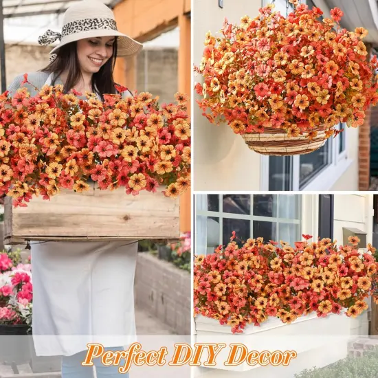 12 Bundles UV Resistant Fall Flowers {5}