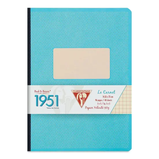 Clairefontaine 1951 Clothbound Notebook - A5, Turquoise {1}