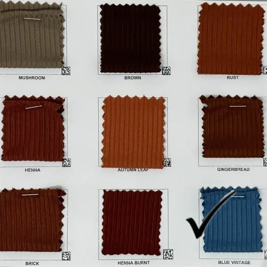 1 Yard 4x2 Yummy Brushed Rib Knit Solid Fabric Soft Stretch Textured 58"-60" Width Blue {7}